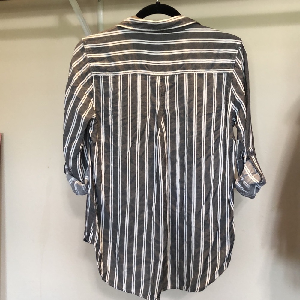 Striped Button Shirt - Picture 2 of 4